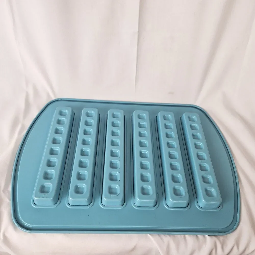 Pampered Chef Waffle Stick Baking Pan Non-Stick Carbon Steel 16 X 11 Blue 100018